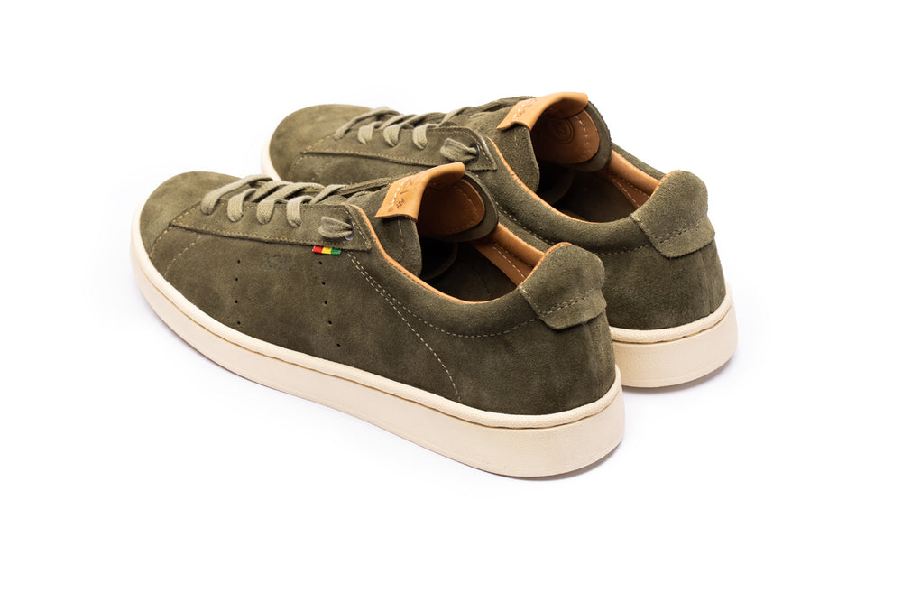 
                
                    Load image into Gallery viewer, Jagama Olive Green Suede
                
            